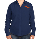 Womens Branded Long Sleeve Easy Care Shirt