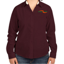 Womens Branded Long Sleeve Easy Care Shirt