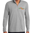 Mens Lightweight Tri-Blend Quarter Zip Performance Shirt
