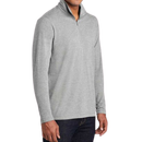 Mens Lightweight Tri-Blend Quarter Zip Performance Shirt